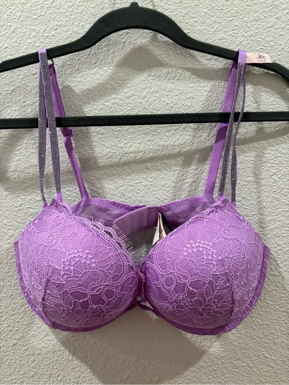 Victoria's Secret Lavender Lace Push-Up Bra